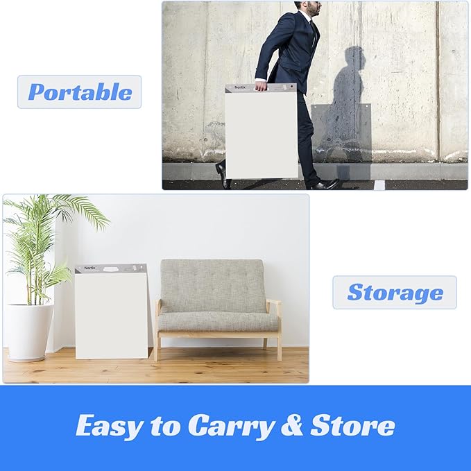 Nortix Sticky Easel Pads, Upgraded Versatile Tabletop Sticky Easel Pad with Dry Erase Surface for Meeting/Training/Doodling, 20x23 Inches, 20 Sheets/Pad, 4 Pads