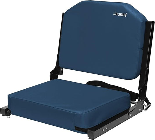 Stadium Seating for Bleachers, Bleacher Seats with Ultra Padded Comfy Foam Backs and Cushion, Wide Portable Stadium Chairs with Back Support and Shoulder Strap