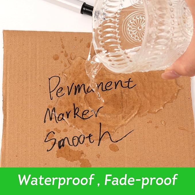 XSG Permanent Markers,110Packs Black Permanent Marker,Fine Point,Waterproof, Smooth Writing，Quick Drying Permanent Markers,Suitable For Glass, Cartons, Ceramics ，Plastic And Other Office Scenes