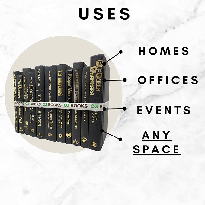 Farmhouse Decorative Books, Hardcover Books Home Décor, Interior Design, Office Ambiance, Wedding Displays, Instant Libraries, or Staging