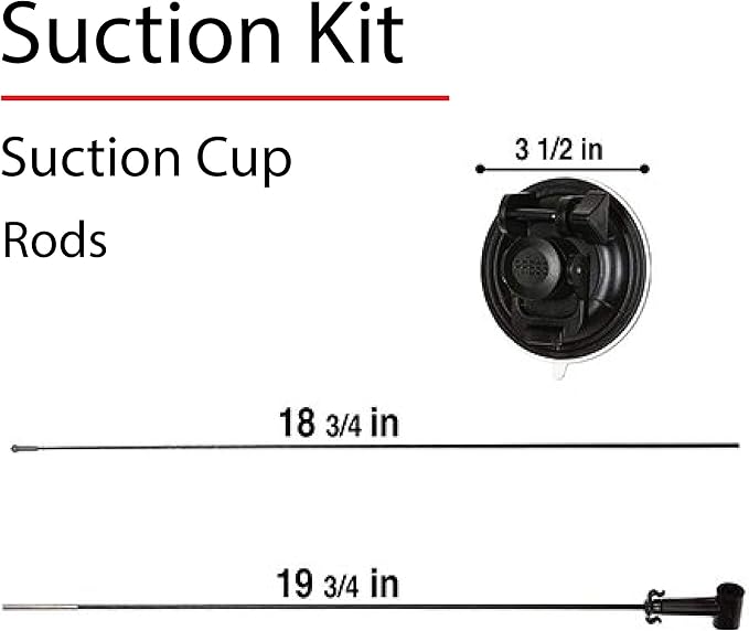 CarBowz Indoor/Outdoor Double Sided Essential Business Window Flag Kit