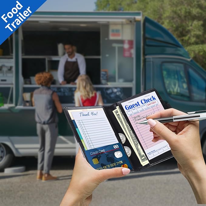 Methdic Guest Checks Pink Server Note Pads 1000 Orders Waitress Notepad for Restaurants (20 Books)…