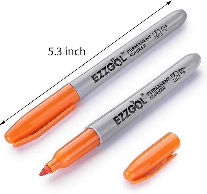 Permanent Markers Bulk, 150 Pack, 10 Assorted Colors,Multicolor Fine Tip Marker,Waterproof, Quick Drying on Paper,Metal,Wood,Plastic for School,Office,Home