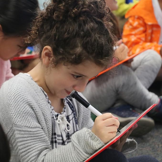 (24) KleenSlate Black Low Odor Dry Eraser Markers with Eraser, Bullet point