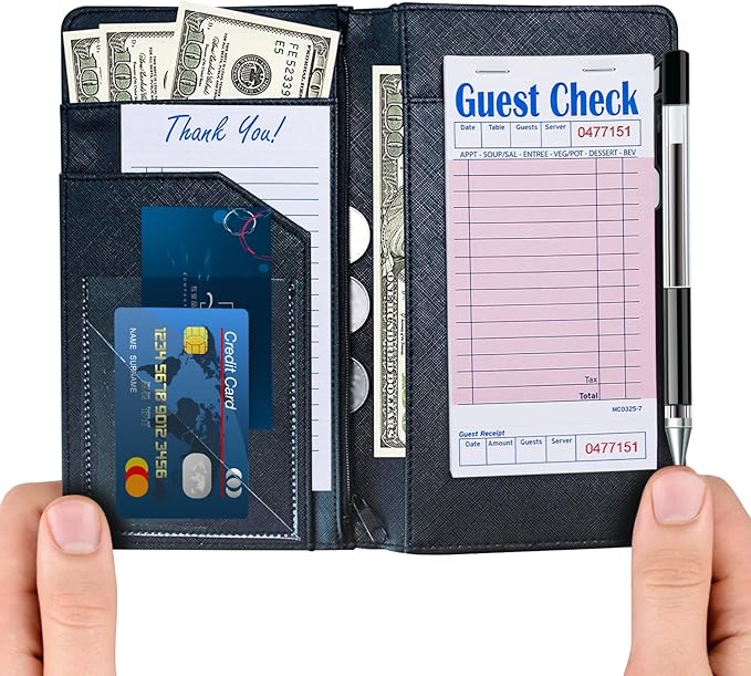 Methdic Guest Checks Pink Server Note Pads 1000 Orders Waitress Notepad for Restaurants (20 Books)…