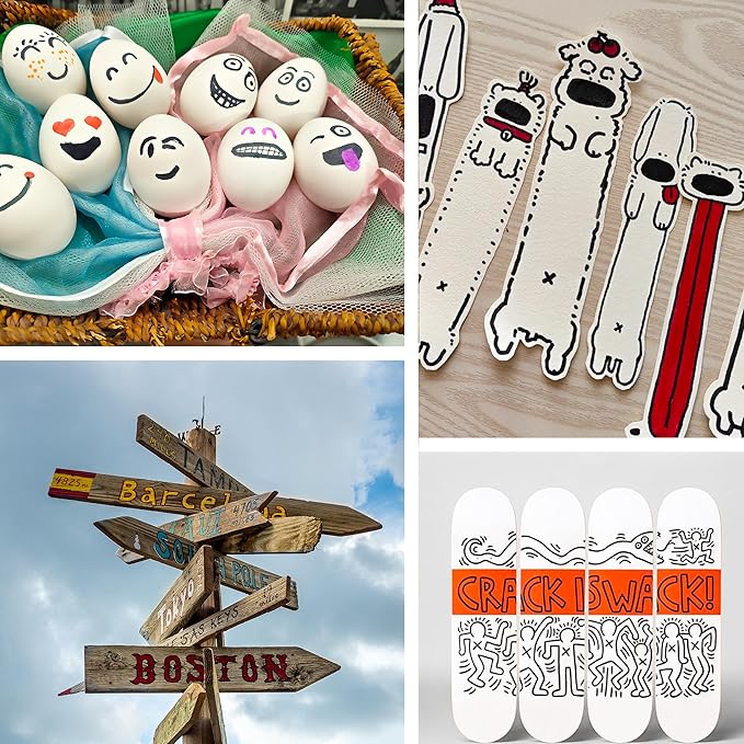 Permanent Markers Bulk, 40 Pack, 10 Assorted Colors,Multicolor Fine Tip Marker,Waterproof, Quick Drying on Paper,Metal,Wood,Plastic for School,Office,Home